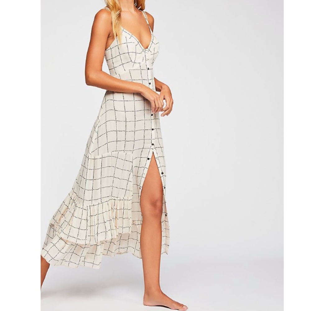 Free People Check Me Out Maxi Slip Dress